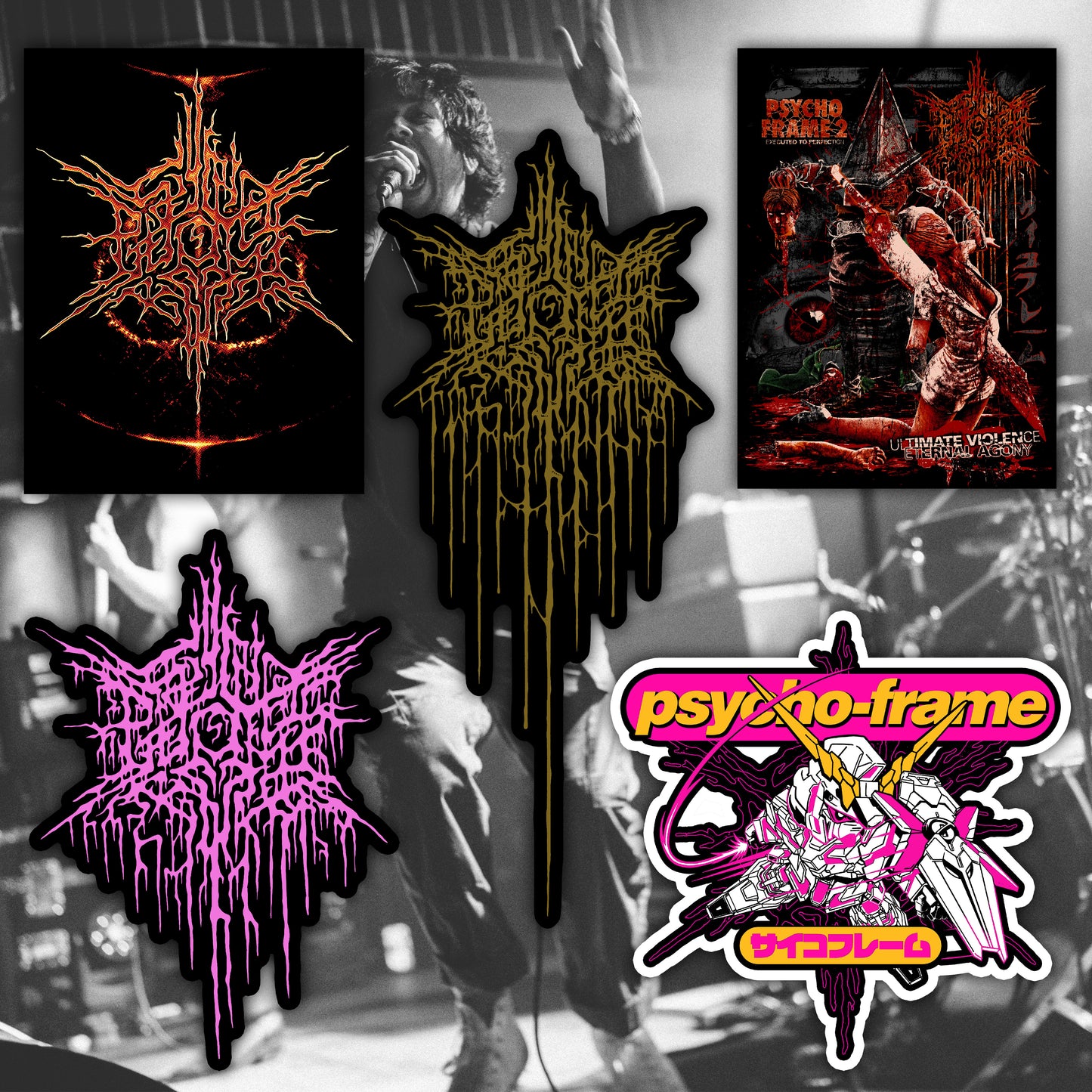 PSYCHO-FRAME STICKER PACK